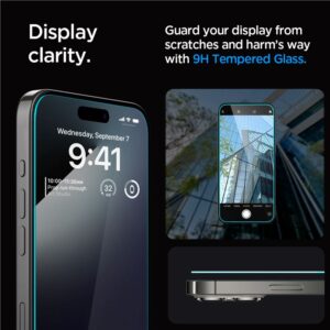 Spigen Glass tR EZ Fit HD 1 Pack, transparency - Apple iPhone 15 Pro - Image 4