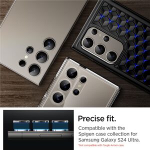 Spigen Glass tR EZ Fit Optik Pro 2 Pack, gray - Samsung Galaxy S24 Ultra - Image 2
