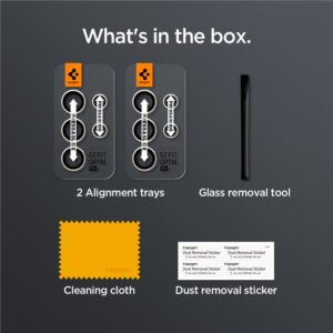 Spigen Glass tR EZ Fit Optik Pro 2 Pack, gray - Samsung Galaxy S24 Ultra - Image 5