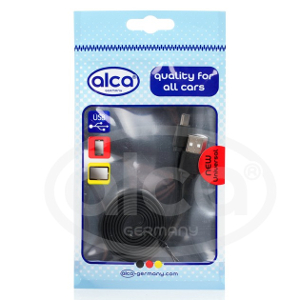 ALCA Laidas C tipo USB 2.0 juodas, 100cm ilgio (išmaniems, planšetėm, n. Samsung)