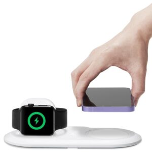Spigen MagSafe Charger & Apple Watch stand 2in1 MagSafe Duo, white - Image 4