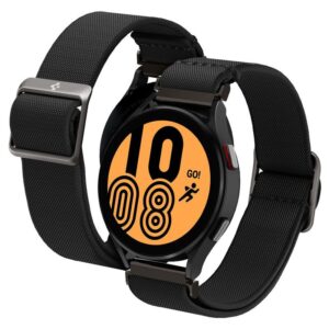 Spigen Lite Fit Watch Band, juodos spalvos - Galaxy Watch 20mm (Galaxy Watch 5/5 Pro/4/4 Classic/3(41mm)/Act2