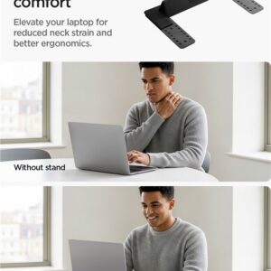 Spigen Slimfold Laptop Stand LD201-S1, juodos spalvos - Image 8