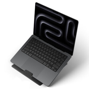 Spigen Slim Fold Laptop & Tablet Stand LD201-S8, black - Image 5
