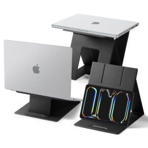 Spigen Slim Fold Laptop Stand & Standing Desk LD201-S10, black
