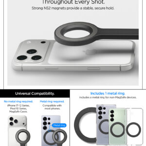 Spigen MagSafe Tripod Selfie Stick, juodos spalvos - Image 11