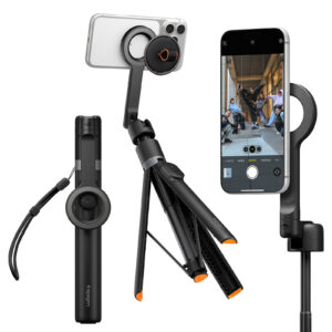 Spigen MagSafe Tripod Selfie Stick, juodos spalvos