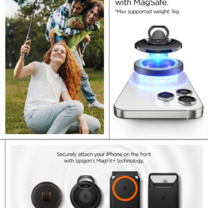 Spigen MagSafe Tripod Selfie Stick, juodos spalvos - Image 10
