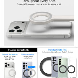Spigen MagSafe Tripod Selfie Stick, dune beige - Image 11