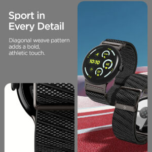 Spigen Lite Fit X V2, juodos spalvos - Google Pixel Watch 4/3/2/1 41mm - Image 3