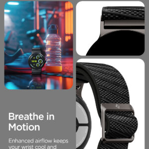 Spigen Lite Fit X V2, juodos spalvos - Google Pixel Watch 4/3 45mm - Image 2