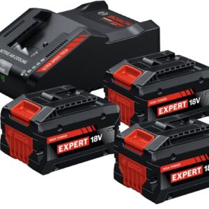 BOSCH AKUMULIATORIUS 18V 8,0Ah EXPERT 3vnt. + ĮKROVIKLIS EXAL18V-160