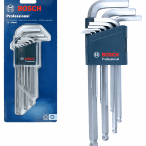 BOSCH šešiakampių raktų rinkinys 9 vnt. (1,5/2/2,5/3/4/5/6/8/10) - Image 1