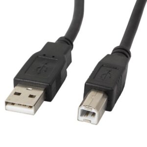 Lanberg CA-USBA-11CC-0050-BK USB kabelis USB 2.0 5 m USB B Juoda