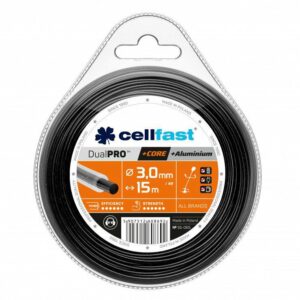 CELLFAST VALAS ŽOLIAPJOVEI SU ŠERDIMI 3,0 mm * 15 m APVALUS