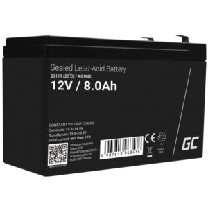 Green Cell AGM46 įkraunama baterija Rūgštinis akumuliatorius (VRLA) 8000 mAh 12 V