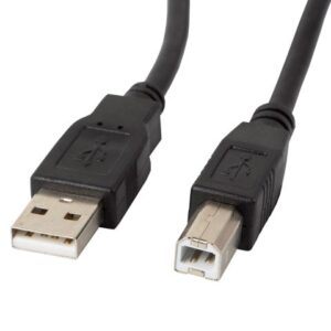 Lanberg CA-USBA-11CC-0010-BK USB kabelis 1 m 2.0 USB B Juoda