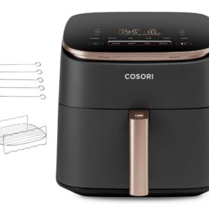 Cosori Turbo Blaze Chef Edition Vienas 6 L Autonominės 1725 W Karšto oro gruzdintuvė Juoda, Rausvai auksinė - Image 3