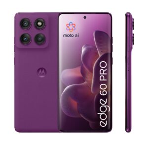 Motorola edge 60 pro 16,9 cm (6.67") Dviguba SIM jungtis Android 15 5G C tipo USB 12 GB 512 GB 6000 mAh Violetinė