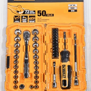 DEWALT RAKTŲ RINKINYS 50 vnt. 1/4" NANO