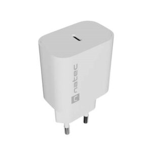 SIENINIS ĮKROVIKLIS NATEC RIBERA 1X USB-C 20W BALTAS