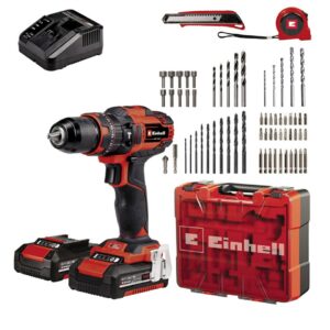 EINHELL Akumuliatorinis gręžtuvas-suktuvas TE-CD 18/40 Li +64 2x2Ah