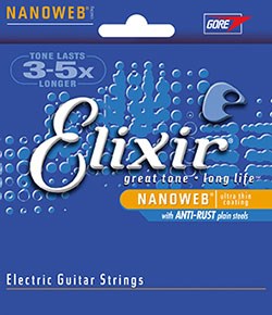 Elixir Strings 12002 - Elektrinės gitaros stygos, (09-42) NW, 6 vnt.