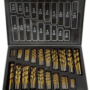 SILVER WIERTŁO METAL TYTAN KPL.170szt.