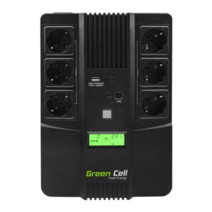 Green Cell UPS06 nepertraukiamo maitinimo resursai (UPS) „Line-Interactive“ 600 VA 360 W 6 AC išvestis(ys / čių)
