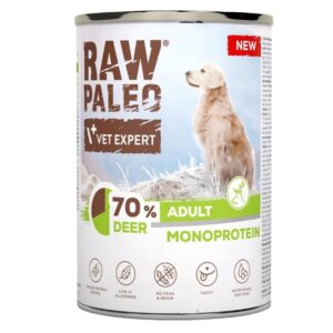 VETEXPERT Raw Paleo Elnias - drėgnas ėdalas šunims - 400g