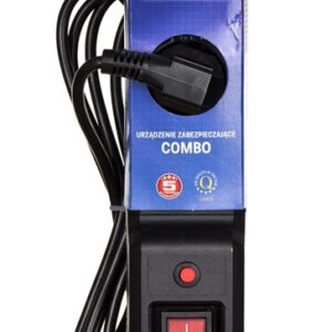 Activejet COMBO 3GN 3M elektros tinklo ilgintuvas 3 AC išvestis(ys / čių) Vidaus Juoda - Image 3