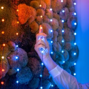 „Twinkly Candies“ LED Kalėdų eglutės žibintai TWKP100RGB-T 6 m 100 perlų formos lempučių - Image 2