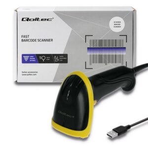Qoltec 50867 Lazerinis skaitytuvas 1D | 2D | USB | Juoda - Image 2