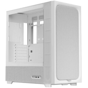 TRYX FLOVA F50 PC Case, ATX, Tempered Glass - White