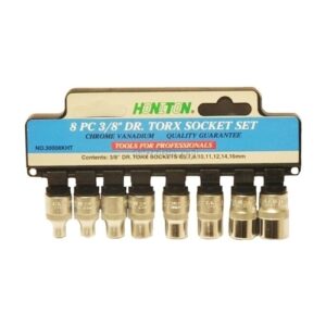 HONITON TORX galvučių rinkinys 8 vnt. 3/8" 3008