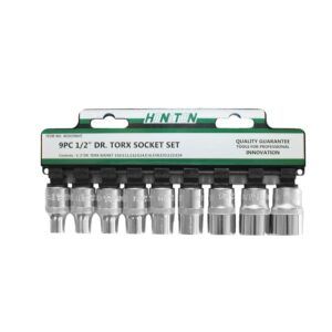 HONITON TORX galvučių rinkinys 9 vnt. 1/2" 4009