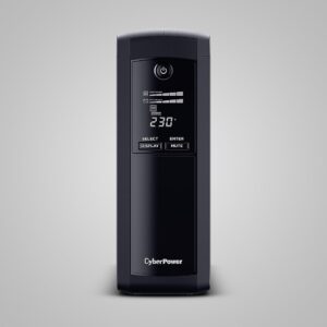 CyberPower Tracer III VP1600ELCD-FR nepertraukiamo maitinimo resursai (UPS) Line-Interactive 1,6 kVA 900 W 5 AC išvestis(ys / čių) - Image 2