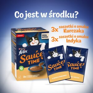 PURINA Felix Sauce Time - šlapias kačių maistas - 6x40g - Image 2