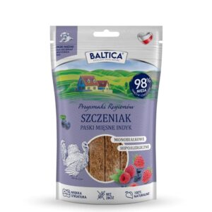 BALTICA Przysmaki Regionów Mėsos juostelės Kalakutiena – skanėstas šuniui – 90 g