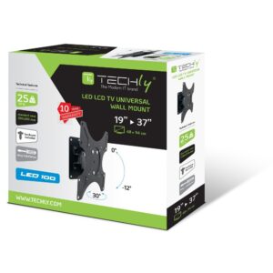 Techly ICA-LCD 2900B televizoriaus laikiklis 94 cm (37") Juoda - Image 2