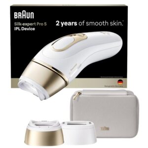 Braun Silk-expert Pro PL5210 IPL Intensyvaus pulso šviesa (IPL) Auksas, Balta