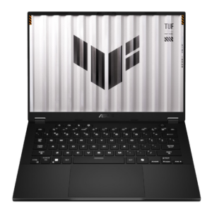 ASUS TUF Gaming A14 FA401UH-RG018 Ryzen 7 260 14,0 colių 2,5K 165 Hz IPS lygio 400 nitų AG 16 GB LPDDR5X SSD512 GeForce RTX 5050_8 GB WLAN+BT kamera 1080p 73 WHrs NoOS Jaeger Grey