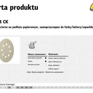 K.ŠLIFAVIMO DISKAS 125 PS33 CK100vnt.120 OTWGLS5 GLAISTYKLĖ %%%