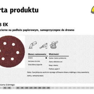 KLINGSPOR Šlifavimo diskas 150 PS18EK gr.240 OTW.GLS3/50vnt. BOSCH,DEWALT,MILWAUKEE,HITACHI