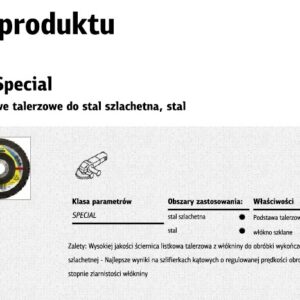 KLINGSPOR LAMELINIS ŠLIFAVIMO DISKAS SMT800 125 SPEC.COARSE NEAUSTINIO PLUOŠTO
