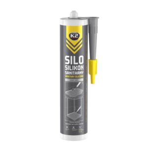 K2 SANITARINIS SILIKONAS 300ml PILKAS SILO
