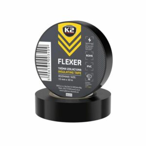 K2 FLEXER IZOLIACINĖ JUOSTA MAŽA JUODA PVC 15mm x 10m