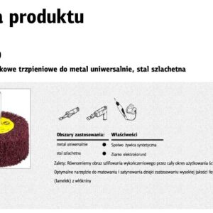 KLINGSPOR ŠLIFAVIMO DISKAS SU KOTELIU IŠ NEAUSTINIO PLUOŠTO 80*50*6 FINE