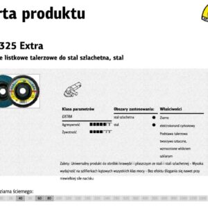 KLINGSPOR LAMELEINIS ŠLIFAVIMO DISKAS SMT325 125 P 40 Extra IŠGAUBTAS.