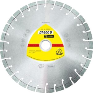 KLINGSPOR DEIMANTINIS DISKAS SEGMENTINIS 125mm x 2,4mm x 22,2mm DT600U GELŽBETONIS, TRUMPAS DANTIS (20mm).